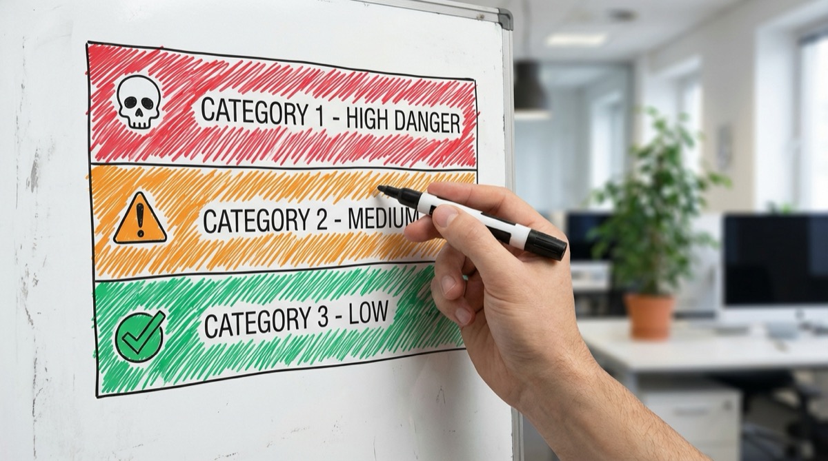 Критерии категорирования объектов: 3 категории опасности